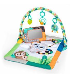BRIGHT STARTS DEKA NA HRANÍ PRO ROZVOJ MOTORIKY A SMYSLŮ TROPICAL TREETOP™, 0M+ - HRACÍ DEKY - PRO DĚTI