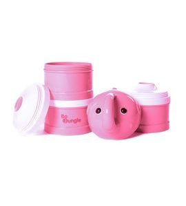 BO JUNGLE DÁVKOVAČ SUŠENÉHO MLÉKA B-DOSE ELEPHANT PINK - MISKY, TALÍŘKY A PODLOŽKY - KRMENÍ