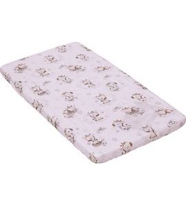 SCARLETT PROSTĚRADLO DO POSTÝLKY - SCARLETT FIKI - BÉŽOVÉ - 120 X 60 CM - PROSTĚRADLA - SPINKÁNÍ