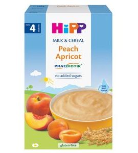 HIPP MLÉČNÁ KAŠE PRAEBIOTIK BROSKEV-MERUŇKA 250G - KAŠE - KRMENÍ