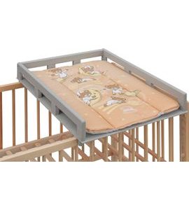 SCARLETT PŘEBALOVACÍ PULT OGY NA POSTÝLKU ŠEDÝ S PŘEBALOVACÍ PODLOŽKOU GALAXY BÉŽOVÝ - PŘEBALOVACÍ PULTY - PŘEBALOVÁNÍ