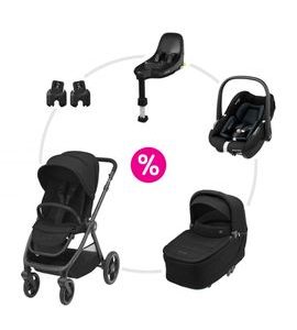 MAXI-COSI OXFORD KOČÁREK + KORBIČKA SENSE + AUTOSEDAČKA PEBBLE S + ZÁKLADNA + ADAPTÉRY - DVOJKOMBINACE - KOČÁRKY A PŘÍSLUŠENSTVÍ