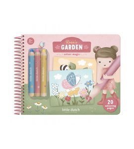 LITTLE DUTCH OMALOVÁNKY S PASTELKAMI ZAHRADA ROSA - LITTLE DUTCH - PRO DĚTI