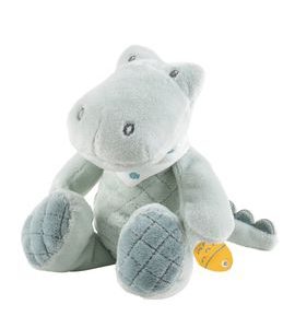 NATTOU KROKODÝL PLYŠOVÝ MINI ROMEO S CHRASTÍTKEM 20 CM ROMEO, JULES & SALLY - PLYŠOVÁ ZVÍŘATA - PRO DĚTI