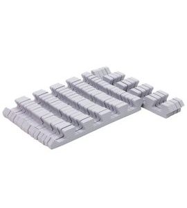 RIALTO BABY SADA OKRAJŮ PRO PĚNOVÉ PUZZLE SILVER 120X180CM - HRACÍ PODLOŽKY NA ZEM - SPINKÁNÍ