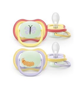 PHILIPS AVENT ŠIDÍTKO ULTRA AIR NOČNÍ 0-6M DÍVKA, 2KS - ŠIDÍTKA A DOPLŇKY - KRMENÍ