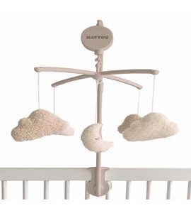 NATTOU KOLOTOČ HUDEBNÍ NAD POSTÝLKU TEDDY 0M+ - KOLOTOČE NA POSTÝLKU - PRO DĚTI