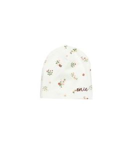 ENIE BABY DĚTSKÁ ČEPICE 9-12M FLOWERS CREME - ČEPIČKY A KLOBOUČKY - PRO DĚTI