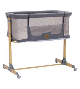 FILLIKID PŘÍSTAVNÁ POSTÝLKA CRIP GREY - K RODIČOVSKÉ POSTELI - SPINKÁNÍ