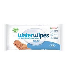 WATERWIPES 100% BIO ODBOURATELNÉ UBROUSKY 60KS - VLHČENÉ UBROUSKY - PŘEBALOVÁNÍ