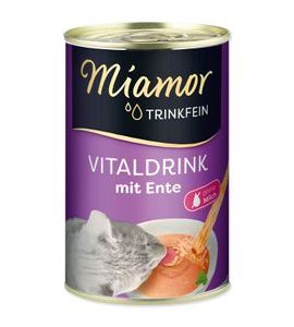 VITAL DRINK MIAMOR KACHNA - KONZERVY PRO KOČKY - CHOVATELSKÉ POTŘEBY MALVÍKZOO