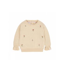 LITTLE DUTCH SVETŘÍK PLETENÝ VANILLA VEL. 80 - KABÁTKY, MIKINKY - PRO DĚTI