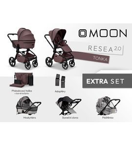 MOON RESEA 2.0 EXTRA SET - TONKA - DVOJKOMBINACE - KOČÁRKY A PŘÍSLUŠENSTVÍ