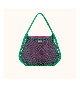 STUDIO NOOS MACRAME MOM BAG SÍŤKA GREEN & TAŠKA PURPLE GREEN - DOPLŇKY - PRO MAMINKY