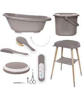 BEBE-JOU KOUPACÍ SADA BÉBÉ-JOU SENSE 7 DÍLNÁ CHALK BROWN - VANIČKY PLASTOVÉ - KOUPÁNÍ A ZDRAVÍ