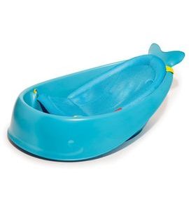 SKIP HOP VANIČKA S ERGONOMICKOU PODLOŽKOU MOBY 3 FÁZOVÁ MODRÁ - VANIČKY PLASTOVÉ - KOUPÁNÍ A ZDRAVÍ