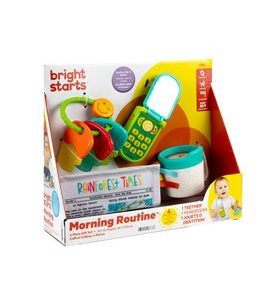 BRIGHT STARTS SADA DÁRKOVÁ PRO ROZVOJ SMYSLŮ MORNING ROUTINE™, 3M+ - SENZORICKÉ HRAČKY - PRO DĚTI