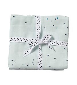 DONE BY DEER MUŠELÍNOVÉ ZAVINOVACÍ PLENKY DREAMY DOTS 2KS - ZAVINOVACÍ PLENY / OSUŠKY VELKÉ - PŘEBALOVÁNÍ