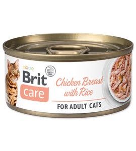 BRIT CARE CAT CHICKEN BREAST WITH RICE 70G (FILLETS) - KONZERVY PRO KOČKY - CHOVATELSKÉ POTŘEBY MALVÍKZOO