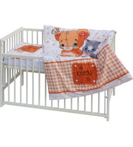 SCARLETT DĚTSKÁ POSTÝLKA S KOMPLETNÍ VÝBAVOU SCARLETT 120 X 60 CM - TERY - DŘEVĚNÉ POSTÝLKY - SPINKÁNÍ