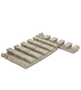 RIALTO BABY SADA BÉŽOVÝCH OKRAJŮ PRO PĚNOVÉ PUZZLE 120X150CM - HRACÍ PODLOŽKY NA ZEM - SPINKÁNÍ