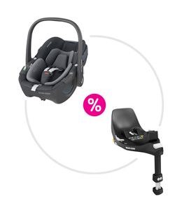 MAXI-COSI PEBBLE 360 AUTOSEDAČKA ESSENTIAL GRAPHITE + MAXI-COSI FAMILYFIX 360 ZÁKLADNA - AUTOSEDAČKY 0-13KG - AUTOSEDAČKY A PŘÍSLUŠENSTVÍ