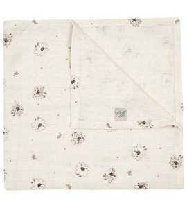 BEBE-JOU MUŠELÍNOVÁ PLENKA 110X110 CM TINY SHEEP - ZAVINOVACÍ PLENY / OSUŠKY VELKÉ - PŘEBALOVÁNÍ