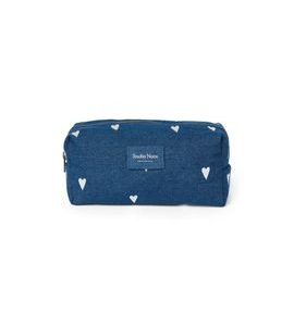 STUDIO NOOS DENIM POUCH - KABELKA | DARK BLUE RED HEARTS - DOPLŇKY - PRO MAMINKY