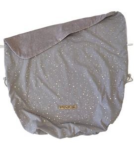 PINKIE DEKA SE STAHOVÁNÍM SHINE GOLD GREY - DĚTSKÉ DEKY PRO MIMINKA - SPINKÁNÍ