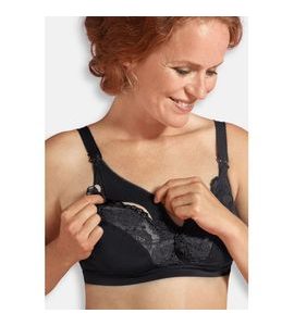 CARRIWELL PODPRSENKA S KRAJKOU A KLIPEM - ČERNÁ - PODPRSENKY KE KOJENÍ - PRO MAMINKY