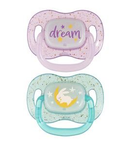CANPOL BABIES DUDLÍK SVÍTÍCÍ SILIKONOVÝ SYMETRICKÝ NIGHTGLOW 0-6M 2KS HOLKA - ŠIDÍTKA A DOPLŇKY - KRMENÍ