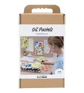 CREATIV COMPANY KREATIVNÍ SADA OLEJOVÉ PASTELY OBRÁZKY - VÝTVARNÉ POMŮCKY A HRAČKY - PRO DĚTI