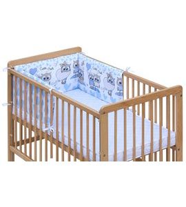 SCARLETT MANTINEL DO POSTÝLKY 4-DÍLNÝ KULÍŠEK MODRÁ 180X30CM - MANTINELY - SPINKÁNÍ