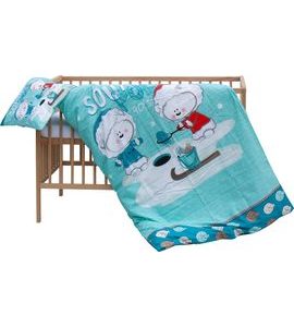 SCARLETT DĚTSKÁ POSTÝLKA S KOMPLETNÍ VÝBAVOU SCARLETT 120 X 60 CM - LEDY - DŘEVĚNÉ POSTÝLKY - SPINKÁNÍ