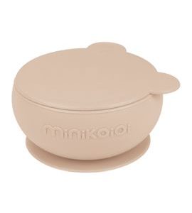 MINIKOIOI MISKA SILIKONOVÁ S PŘÍSAVKOU - BUBBLE BEIGE - MISKY, TALÍŘKY A PODLOŽKY - KRMENÍ