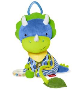 SKIP HOP HRAČKA NA C KROUŽKU BANDANA BUDDIES - DINO 0M+ - HRAČKY K ZAVĚŠENÍ - PRO DĚTI