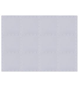 RIALTO BABY HRACÍ PODLOŽKA PUZZLE S OKRAJEM SILVER 92X122 CM - HRACÍ PODLOŽKY NA ZEM - SPINKÁNÍ