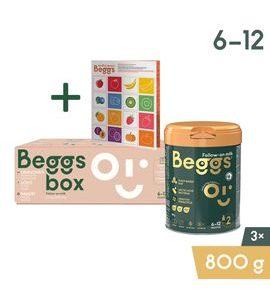 BEGGS 2 POKRAČOVACÍ MLÉKO BOX (3X800 G) + PEXESO - KOJENECKÁ MLÉKA - KRMENÍ