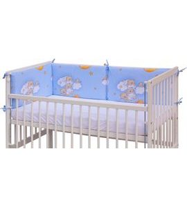 SCARLETT MANTINEL DO POSTÝLKY 4DÍLNÝ - SCARLETT MRÁČEK - 180 X 30 CM - MODRÝ - MANTINELY - SPINKÁNÍ