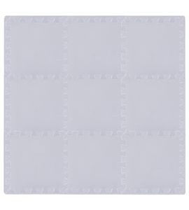 RIALTO BABY HRACÍ PODLOŽKA PUZZLE S OKRAJEM SILVER 92X92 CM - HRACÍ PODLOŽKY NA ZEM - SPINKÁNÍ