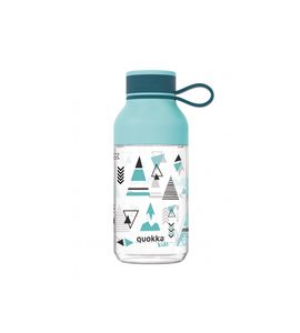 QUOKKA PLASTOVÁ LÁHEV ICE KIDS S POUTKEM INDIAN 430 ML - SPORTOVNÍ LAHVE - KRMENÍ
