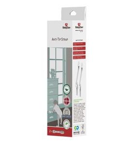 BABYDAN BEZPEČNOST PÁS NA NÁBYTEK 2KS ANTI-TIP STRAP, BIO - BEZPEČNOST DĚTÍ V DOMÁCNOSTI - KOUPÁNÍ A ZDRAVÍ