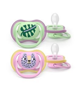 PHILIPS AVENT ŠIDÍTKO ULTRA AIR RŮŽOVÁ/ZELENÁ 6-18M OBRÁZEK DÍVKA, 2KS - ŠIDÍTKA A DOPLŇKY - KRMENÍ