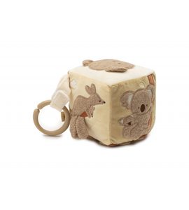 JOLLEIN KOSTKA TEXTILNÍ KANGAROOTS - SENZORICKÉ HRAČKY - PRO DĚTI