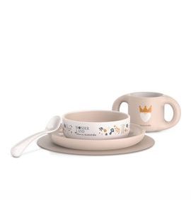 SUAVINEX JÍDELNÍ SET WONDERLAND +6 M - RŮŽOVÝ - MISKY, TALÍŘKY A PODLOŽKY - KRMENÍ