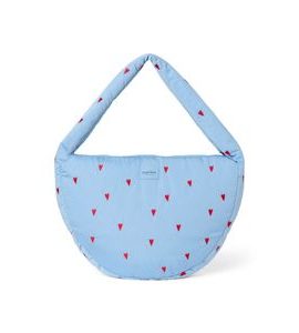STUDIO NOOS PUFFY CROSS BODY BAG LIGHT BLUE HEARTS - ORGANIZÉRY A KOŠÍKY - KOČÁRKY A PŘÍSLUŠENSTVÍ