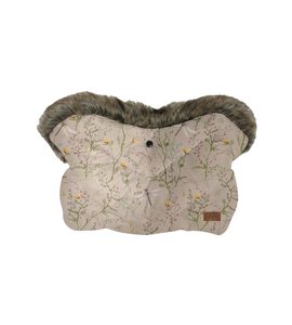 KIKKABOO RUKAVICE NA KOČÁREK LUXURY SECRET GARDEN BEIGE - RUKÁVNÍKY NA KOČÁREK - KOČÁRKY A PŘÍSLUŠENSTVÍ