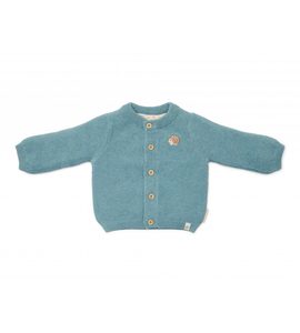 LITTLE DUTCH KARDIGAN PLETENÝ BABY BLUE VEL. 68 - KABÁTKY, MIKINKY - PRO DĚTI