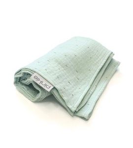 PINKIE VELKÁ PLENA PINKIE MUSLIN MINT - LÁTKOVÉ PLENY ALL IN ONE - PŘEBALOVÁNÍ