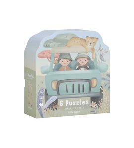 LITTLE DUTCH PUZZLE 6V1 SAFARI FRIENDS - SAFARI FRIENDS - PRO DĚTI